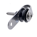 Stainless steel pulley with lip