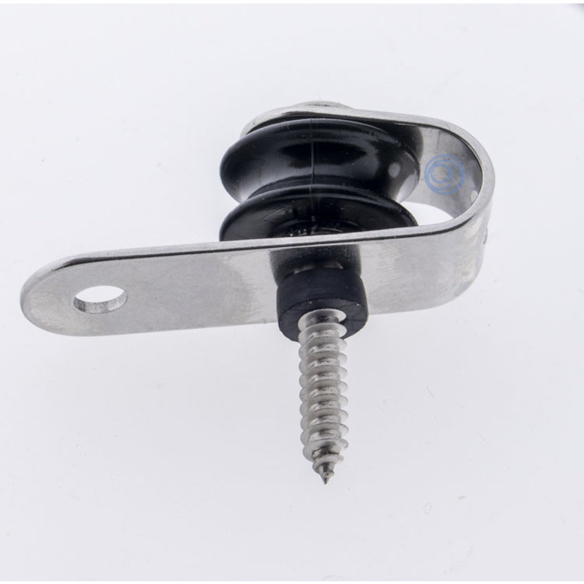 Stainless steel pulley with lip
