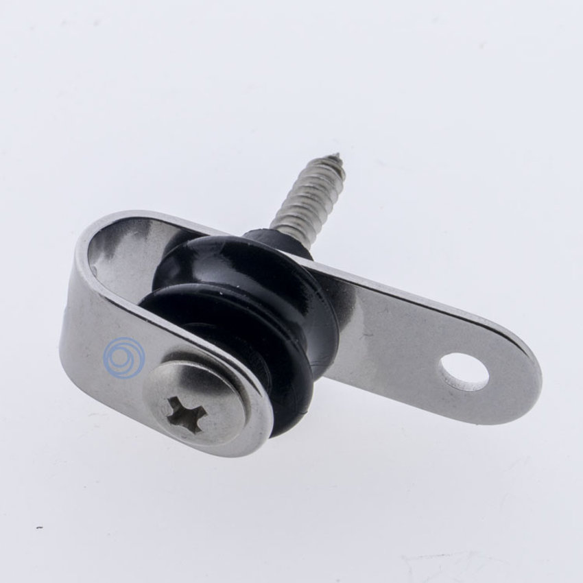 Stainless steel pulley with lip