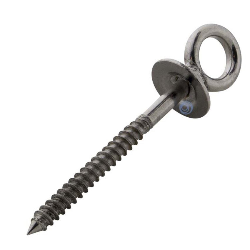 RVS Houtschroef met kraag AISI316/A4