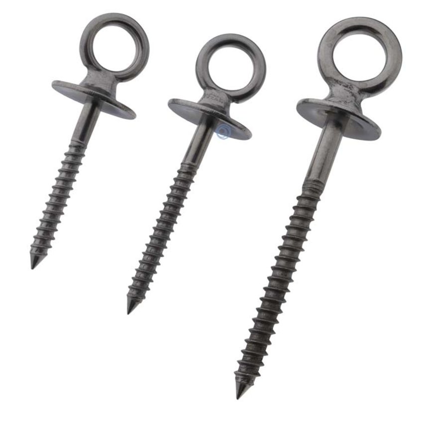 Stainless steel wood screw with collar AISI316/A4