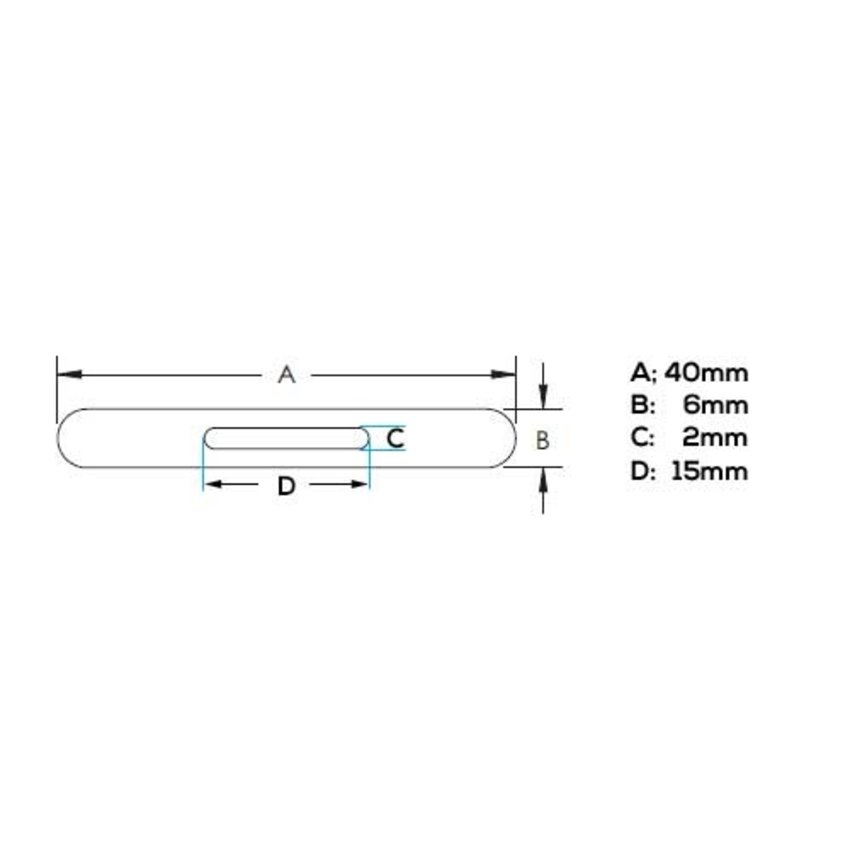 Rocker anchor or cross anchor for steel wire rope up to 1.5mm
