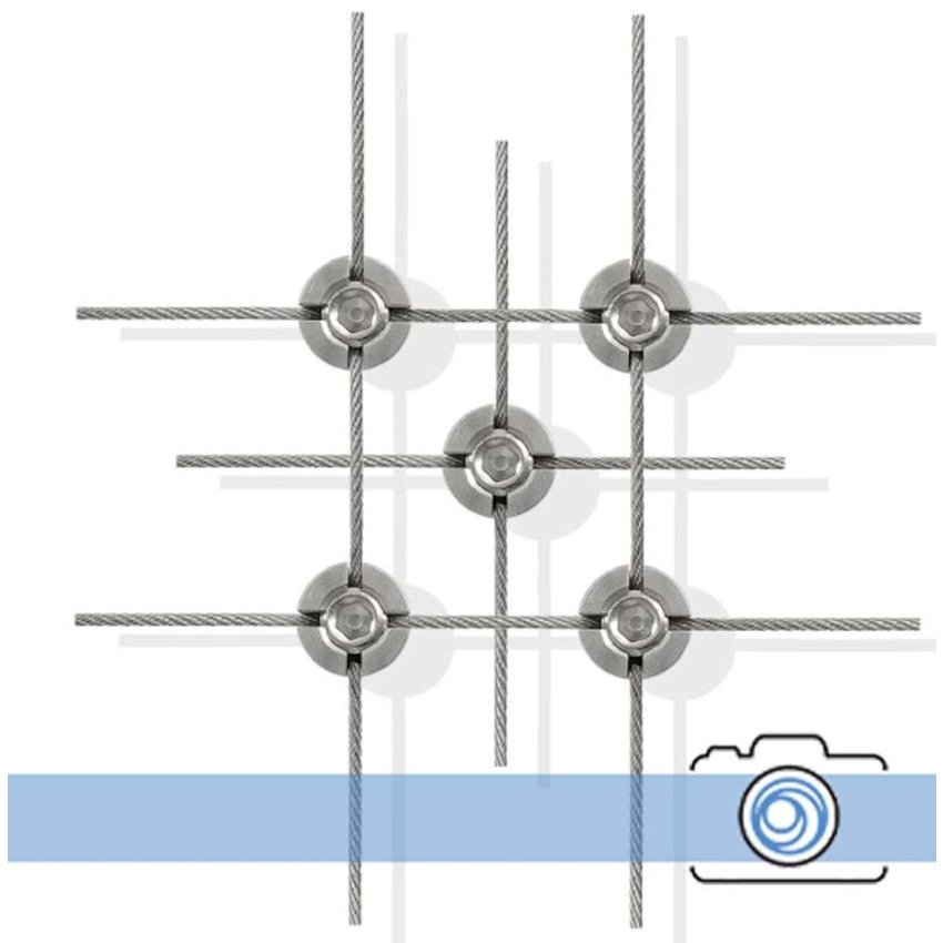 Plant Climbing-aid kruisscrew stainless Trellis 2mm