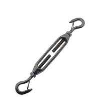 Turnbuckle stainless M6 hook-hook with spring clip