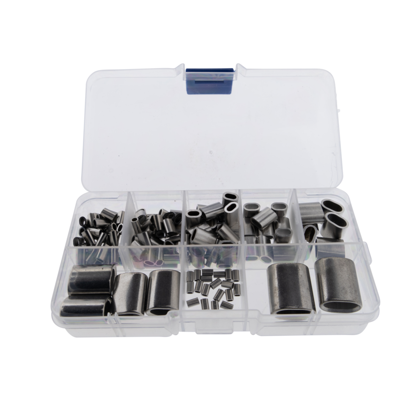 Stainless steel Press clamps assortment 182 pcs