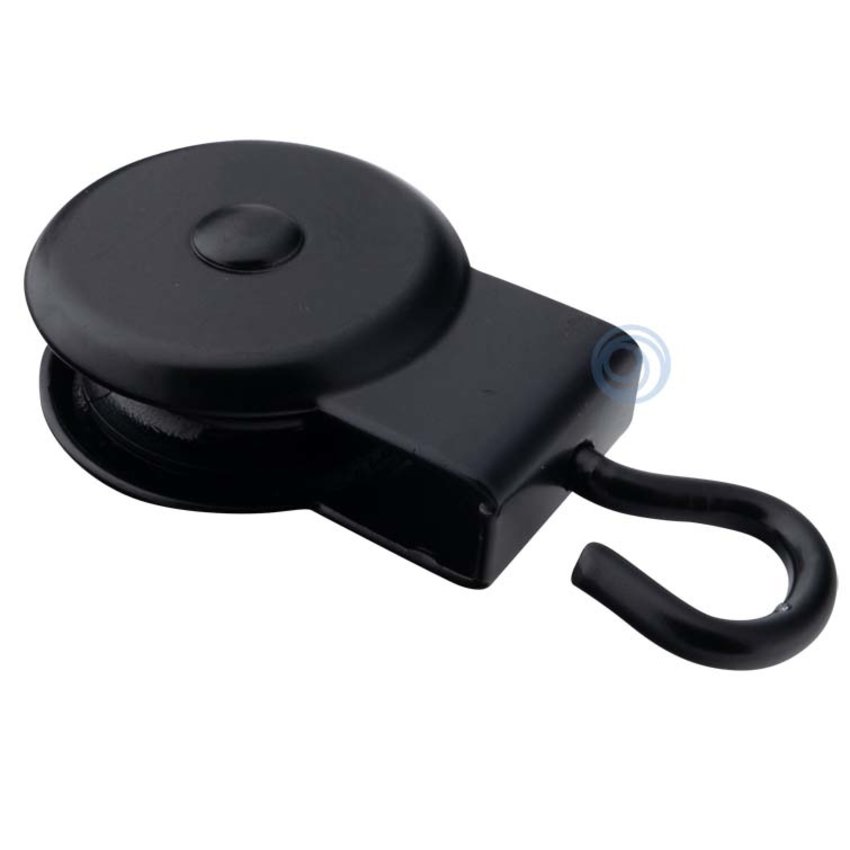 Marquispulleys with open eye polyamide sheave 32mm black