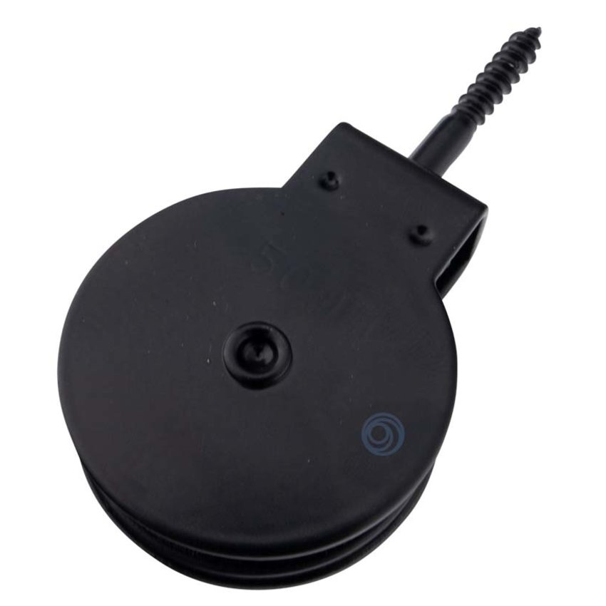 Screw pulley with polyamide wheel black