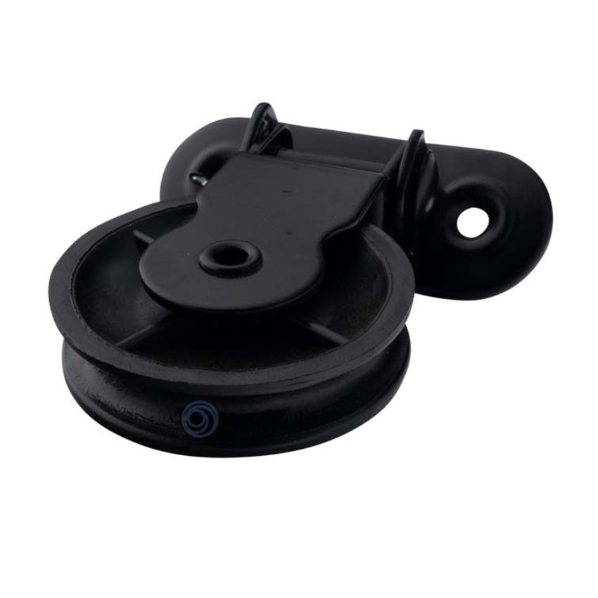 Articulated pulley with polyamide wheel black