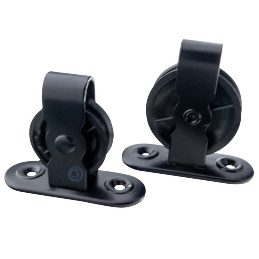 Cross pulley polyamide wheel black