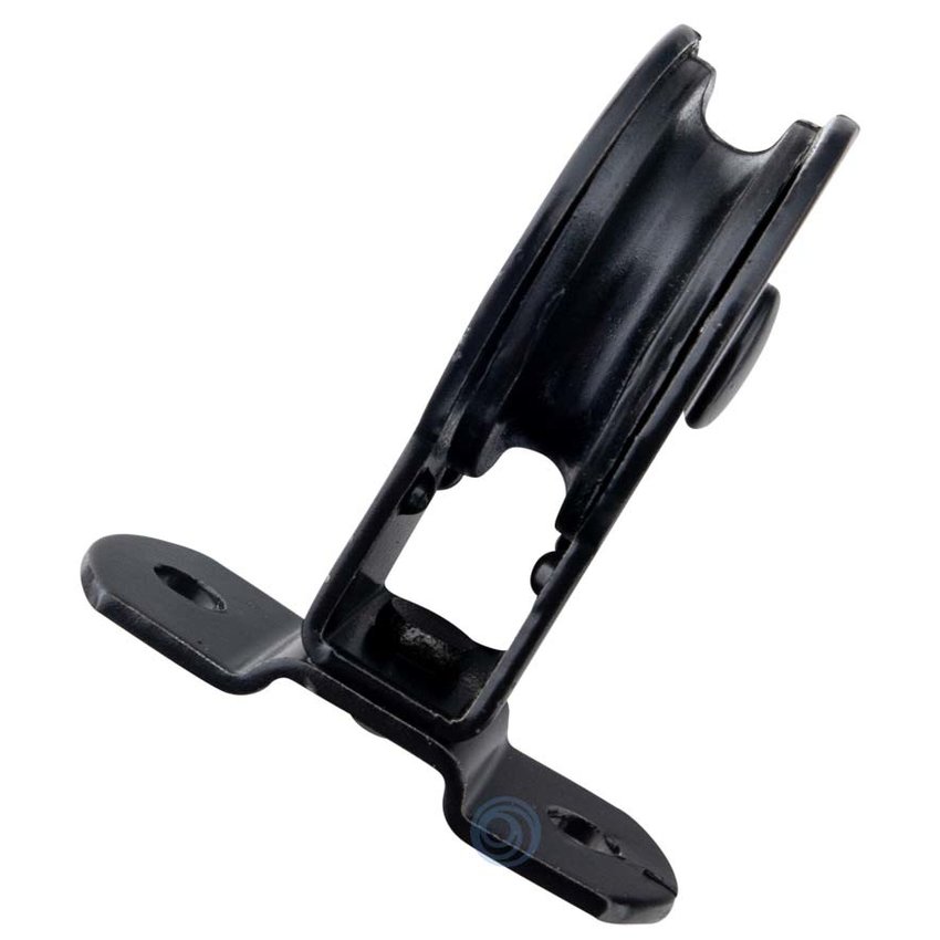 Katrol 50mm staand model met polyamide wiel zwart