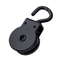 Blackline pulley with hook black