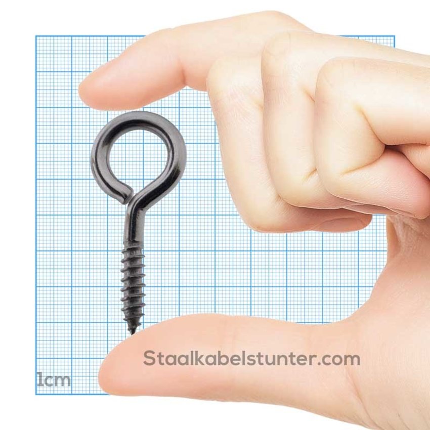 Stainless steel screw eye 6x62 AISI316