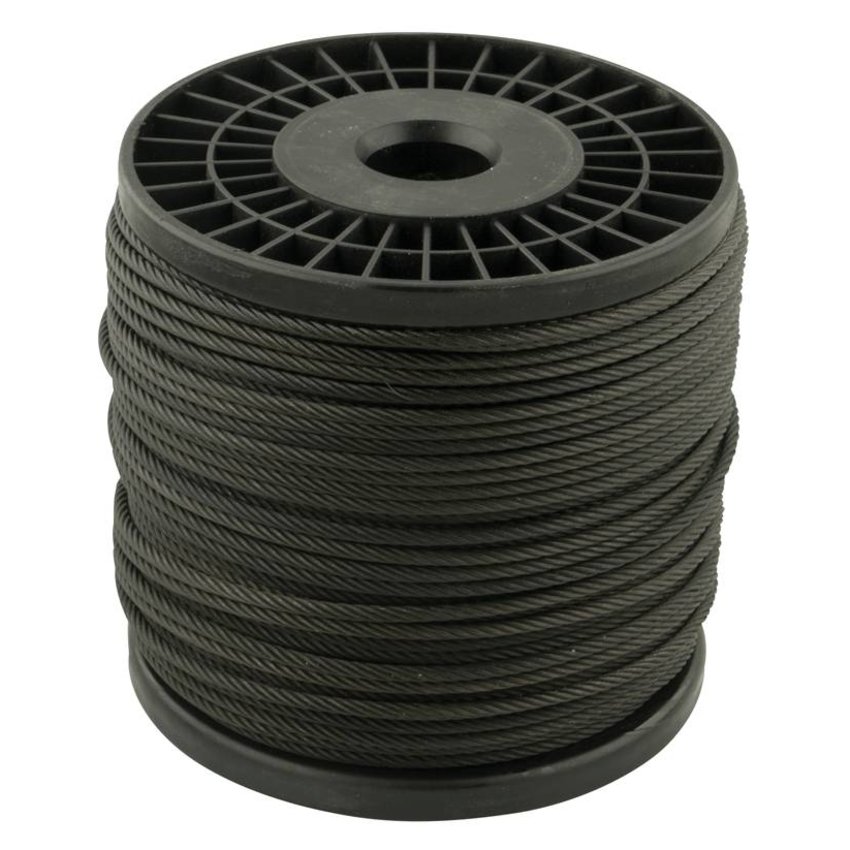 Wire Rope 3 mm 50 meter on coil black