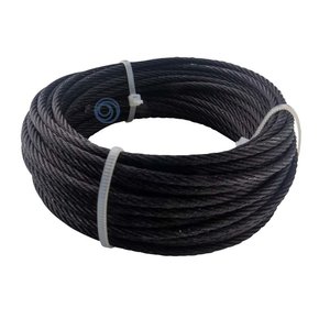 Wire Rope 3 mm black 10m