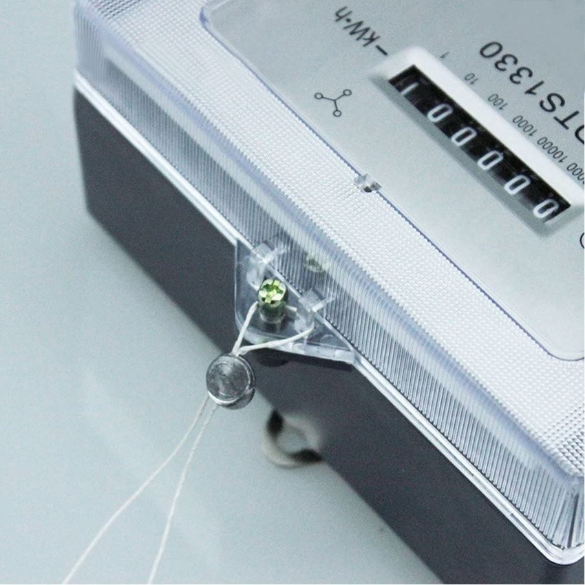 Sealing pliers with stainless steel sealing wire and crimp lead seals