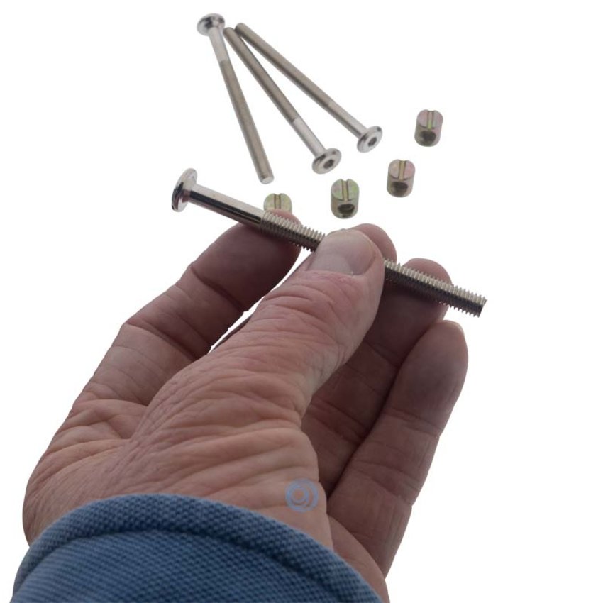 galvanised connecting bolt and nut M6x80