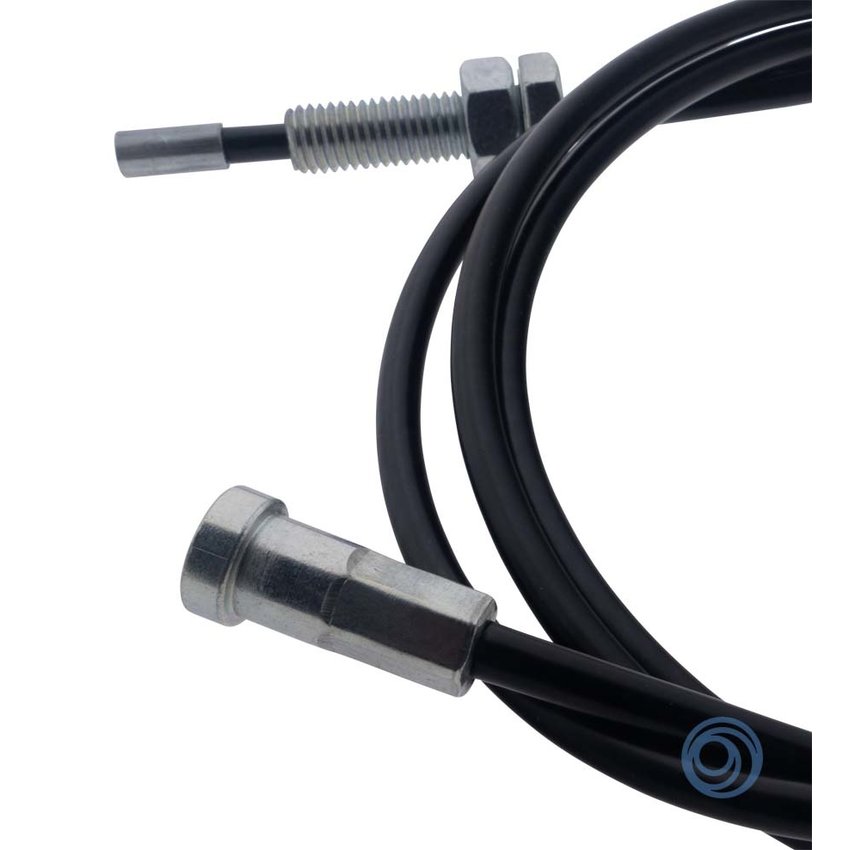 Fitness Steel Cable 4.0mm 6.0mm 2 metres black with end cap M12 Wire rope stunter