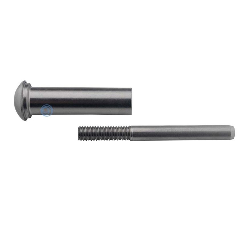 Stainless steel press stud terminals 3mm set of 2