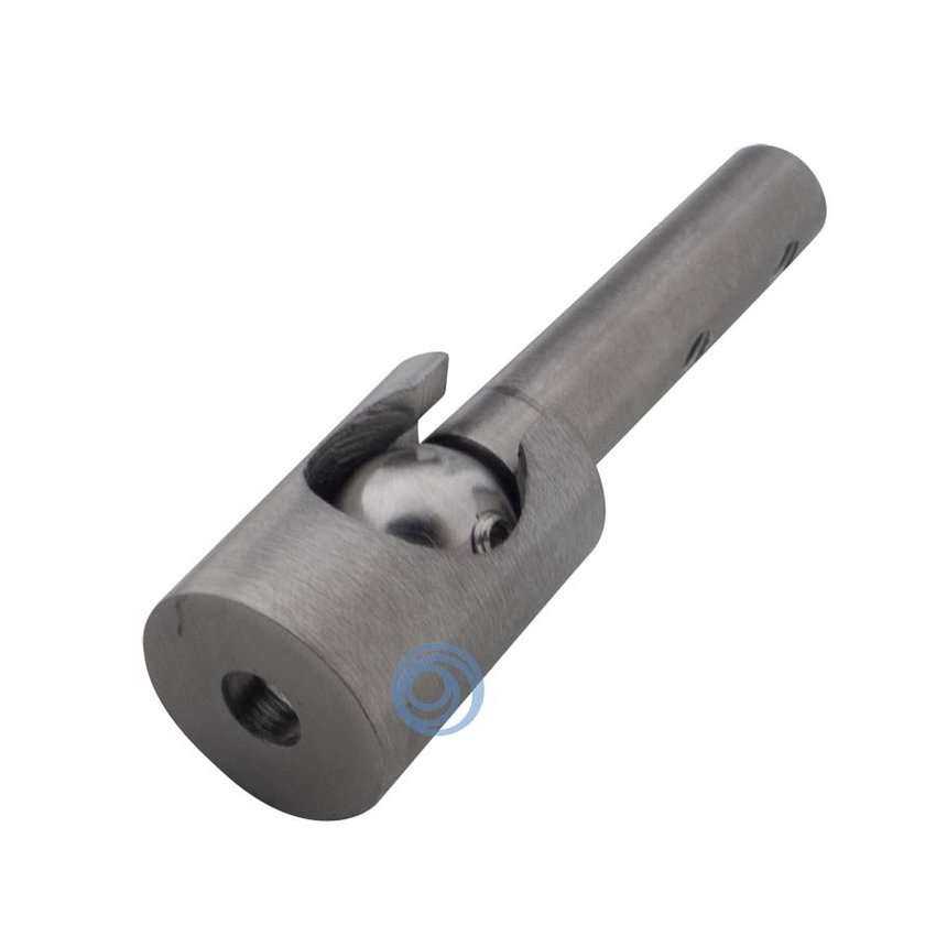 Steel cable ball joint for diagonal mounting for 3 and 4 mm