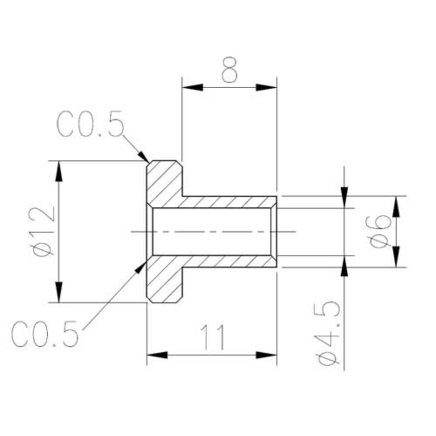 Steel cable end cap 4mm stainless steel 316 - for railings