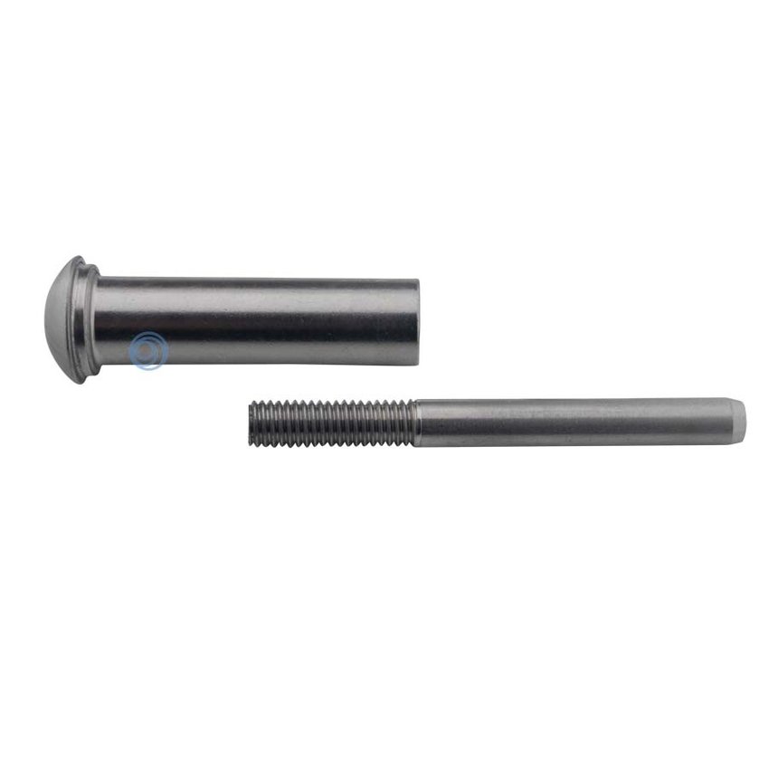 Stainless steel press stud terminals 4mm set of 2