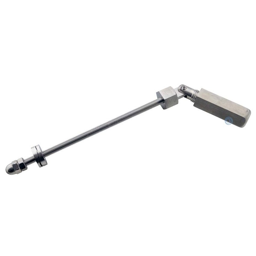 Balustrade terminal with clamp 4mm - for round post