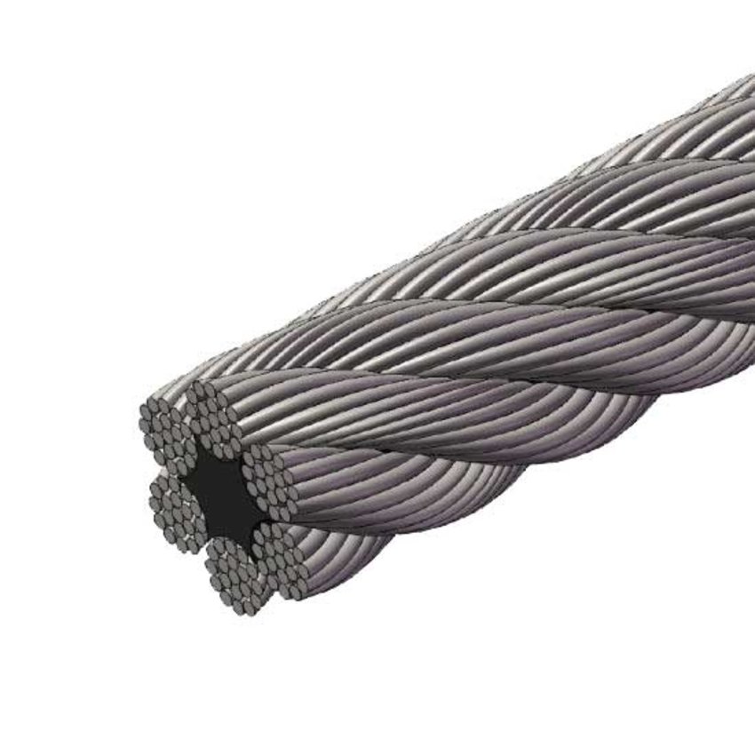 Extra geschmeidige Stahlkabeltrommel 25 Meter 3mm