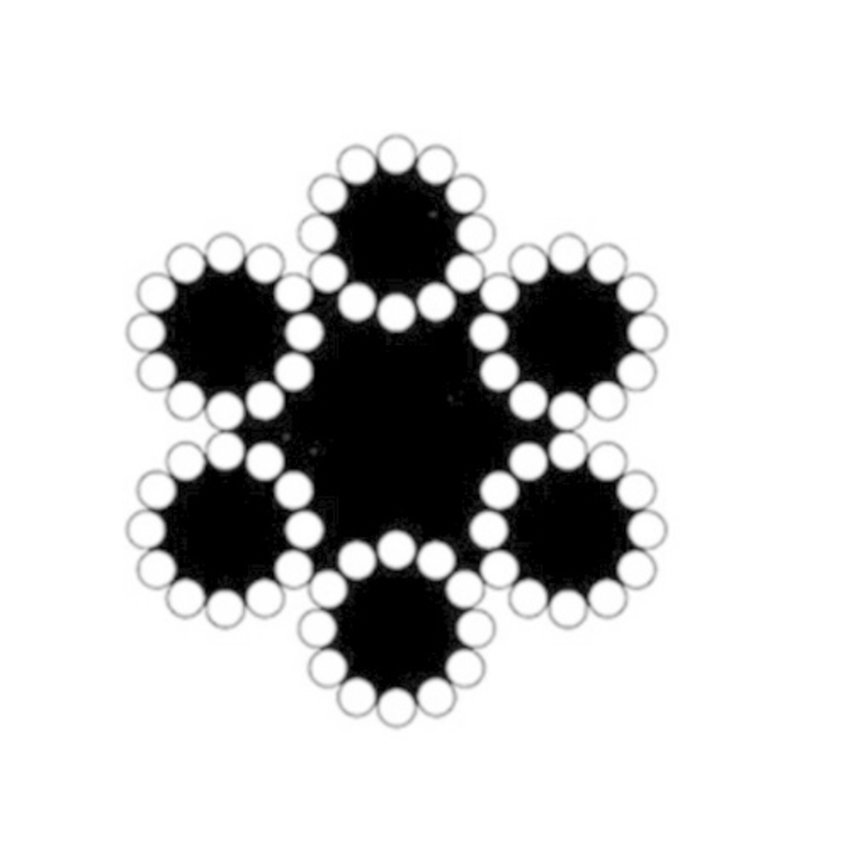 Stahlseil 5mm 20 Meter gebündelt