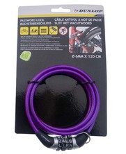 Steel cable with letter lock 6mm x 1.20 meters different colors