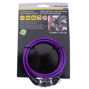 Steel cable with letter lock 6mm x 1.20 meter