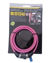 Steel cable with letter lock 6mm x 1.20 meters different colors