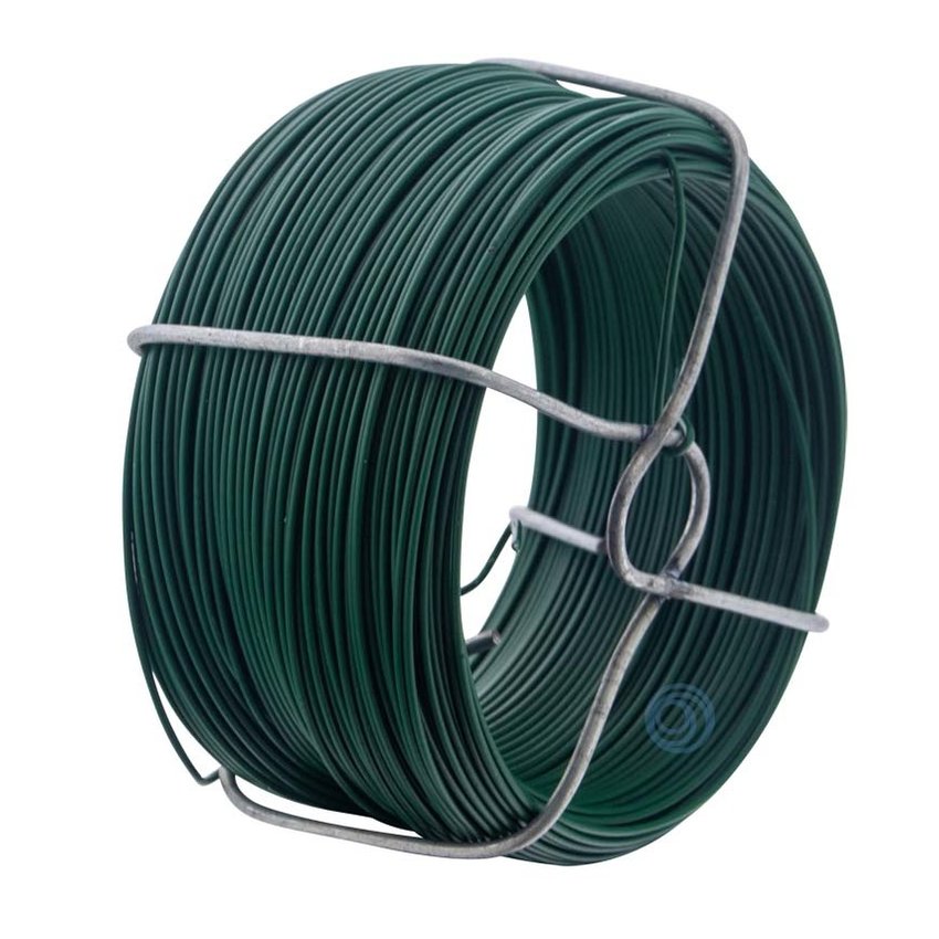 Iron wire - green PVC 1.2mm 50 meters