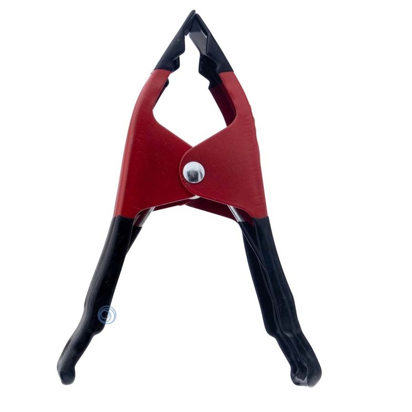 Spring Clamp 15cm Red with rubber protectors