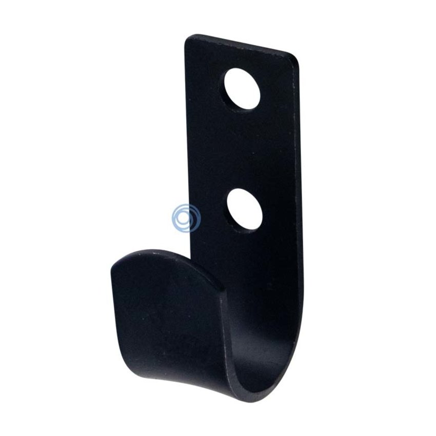 Black lacquered hook Carola double hole