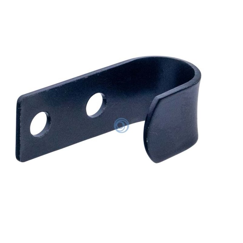 Black lacquered hook Carola double hole