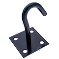 Blackline Fixman Eye plate with hook Black 50x50mm