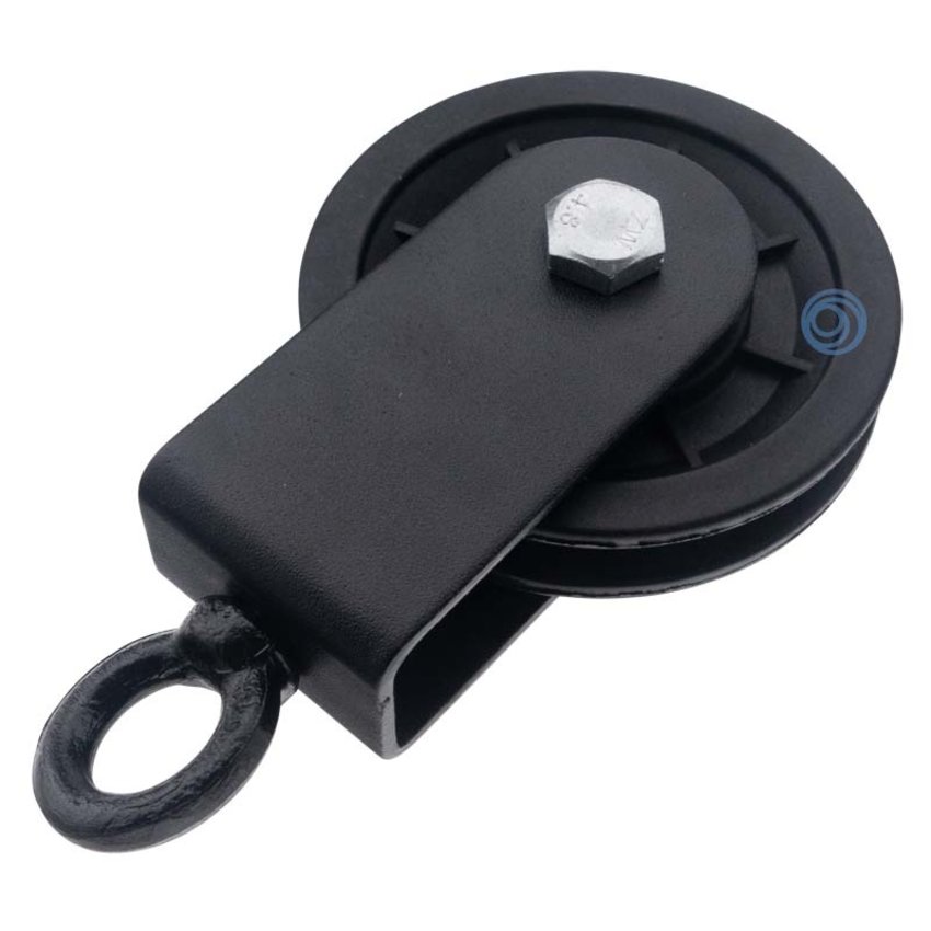 360° rotating pulley, including snap hook