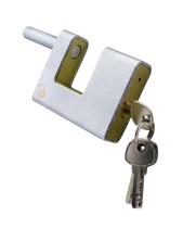 Armoured Block Lock 80mm Keyalike