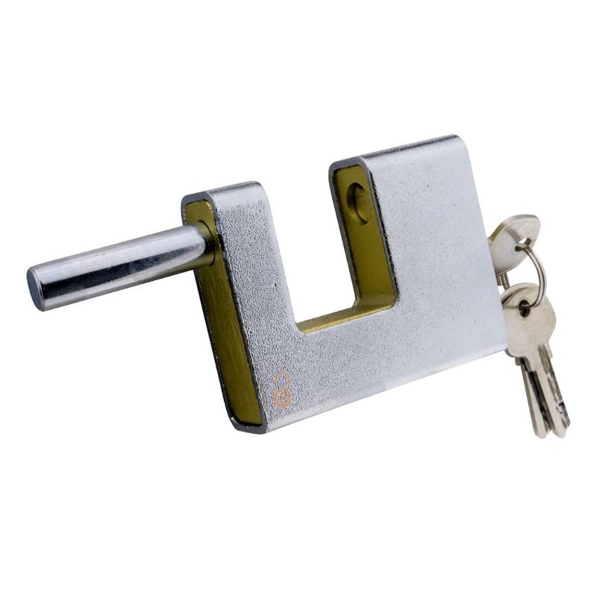 Armoured Block Lock 80mm Keyalike