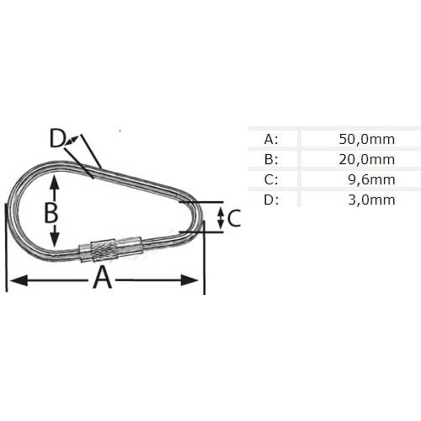 Stainless snap hook with ribbed screw & brass -Screw Link