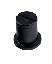 Round ceiling mount for steel cable - black version