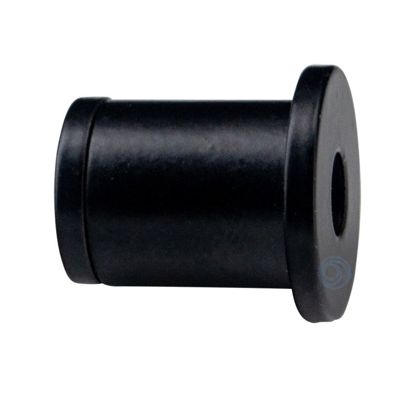 Round ceiling mount for steel cable - black version