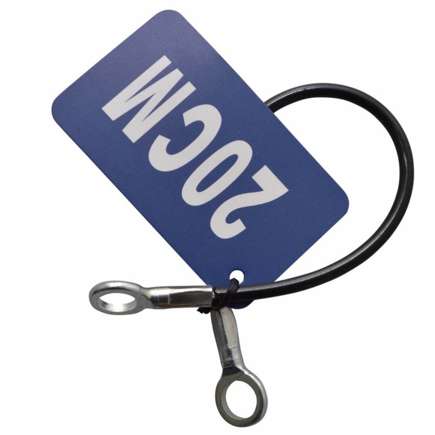 Sicherheitskabel  20cm met Öse zwart