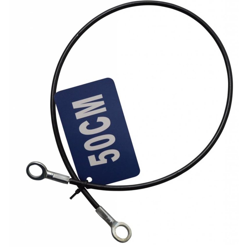 Safetycables black 50cm with loops