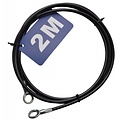 Stanford Safetycable 2 m with loops black