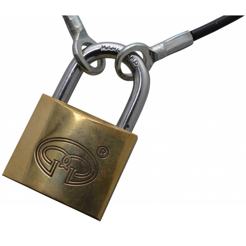 Veiligheidskabels zwart 5 meter met ogen