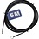 Safetycables black 5 meter with loops