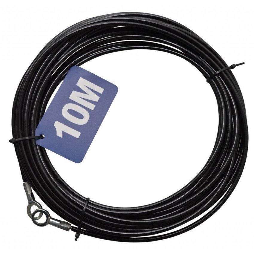 Safetycables black 10 meter with loops