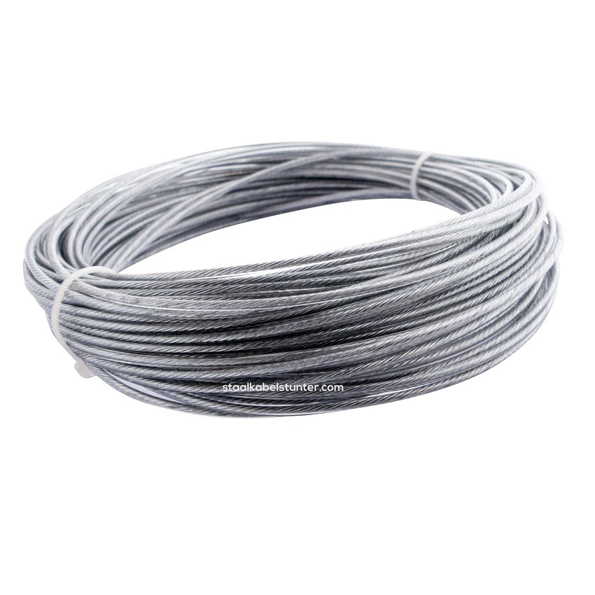 Wire Rope coil Pvc 30 meter 4-6mm