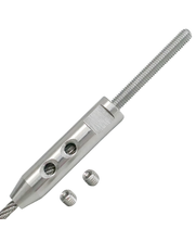 Stainless Stud  Tensioner Terminal  right with hex
